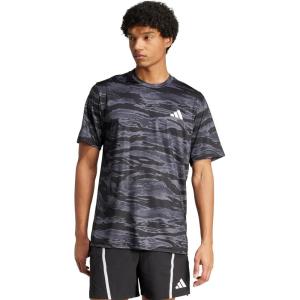 imageadidas Mens Train Essentials Camouflage All Over Printed TShirtBlackGrey