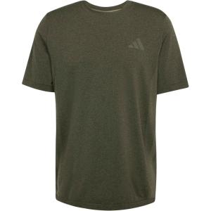 imageadidas Mens Train Essentials Structure TShirtOlive StrataGrey