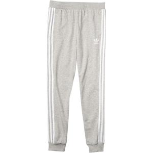 imageadidas Originals Kids 3Stripes Trefoil PantsMedium Grey HeatherWhite