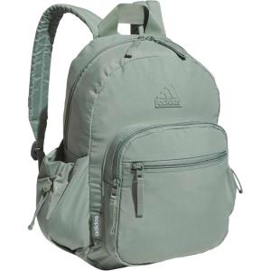 imageadidas Small Backpack for Women  Weekender Lightweight Bag with Laptop Sleeve Warm Clay Pink One SizeSilver Green