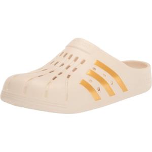 imageadidas Unisex Adult Adilette ClogsWonder WhiteGold MetallicWonder White