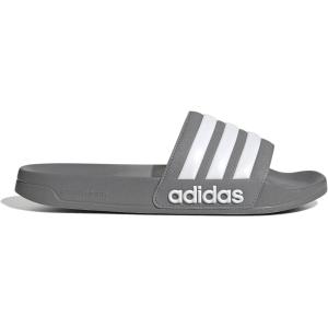 imageadidas Unisex Adult Adilette Shower Slip On SlidesGrey Three Ftwr White Grey Three