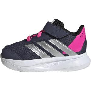 imageadidas UnisexBaby Duramo Sl Elastic Lace ampamp Strap Running SneakerShadow NavySilver MetallicLucid Pink