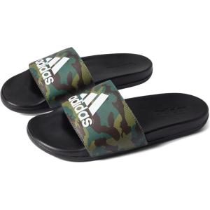 imageadidas UnisexChild Adilette Comfort Slides SandalBlackBlackWhite