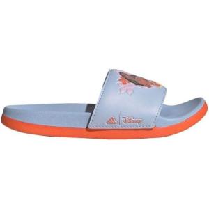 imageadidas UnisexChild Adilette Comfort Slides SandalBlue DawnSemi Impact OrangeBlue Dawn Moana