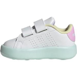 imageadidas UnisexChild Advantage Tennis ShoeWhiteBliss LilacHalo Mint