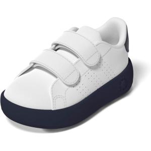 imageadidas UnisexChild Advantage Tennis ShoeWhiteShadow NavyWhite