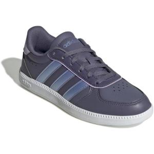 imageadidas UnisexChild Breaknet Sleek SneakerPreloved VioletBlue Spark MetPowder Plum