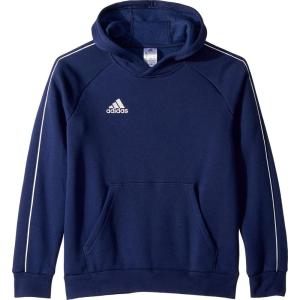 imageadidas UnisexChild Core 18 Soccer HoodieDark BlueWhite