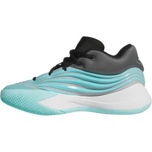 imageadidas UnisexChild Dame X Basketball SneakerFlash AquaBlackGrey