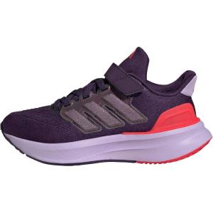 imageadidas UnisexChild Ultrarun 5 Elastic Lace ampamp Strap SneakerAurora PlumPowder PlumLucid Red