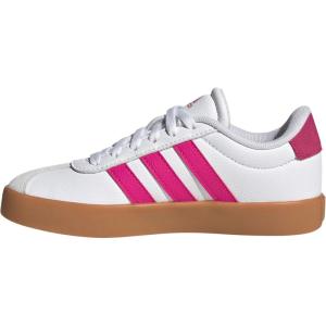 imageadidas VL Court 30 Shoe  KidsWhiteShock PinkCrystal White