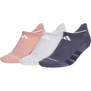 imageadidas Womens All Day Training No Show Socks 3Pair athletic performance below ankle height running socksWarm Clay PinkCool Light HeatherShadow Navy