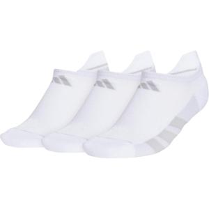 imageadidas Womens All Day Training No Show Socks 3Pair athletic performance below ankle height running socksWhiteClear Onix GreyClear Grey