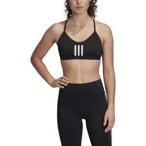 imageadidas Womens All Me 3Stripes Mesh BraBlackWhite