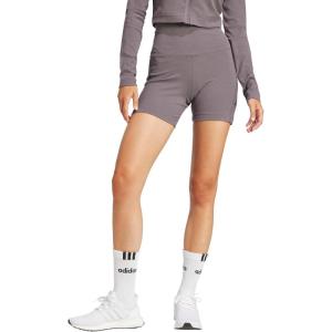 imageadidas Womens All SZN Ribbed HighWaisted Bike ShortsGrey StrataGrey Strata