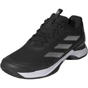 imageadidas Womens Avacourt 2 Tennis SneakerBlackSilver MetallicWhite