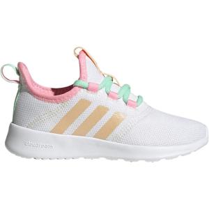 imageadidas Womens Cloudfoam Pure Running ShoeCore White Acid Orange Beam Pink