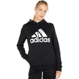 imageadidas Womens Essentials Logo Fleece HoodieBlackWhite