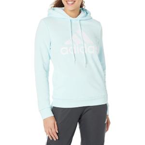 imageadidas Womens Essentials Logo Fleece HoodieBlueWhite