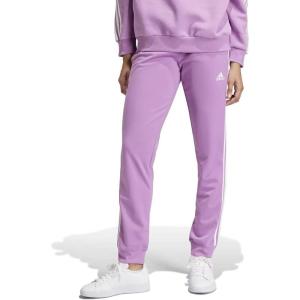 imageadidas Womens Essentials Warmup Slim Tapered 3Stripes Track PantsPreloved Purple