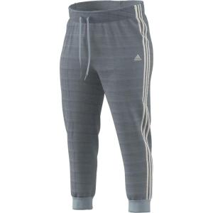 imageadidas Womens Essentials Warmup Slim Tapered 3Stripes Track PantsWonder BlueWhite
