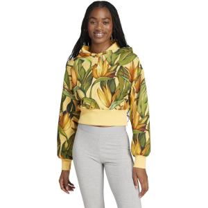 imageadidas Womens Farm HoodieSemi SparkBold GoldSemi Flash Green