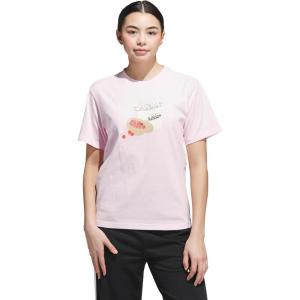 imageadidas Womens Farmers Market Graphic TShirtClear Pink