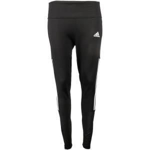 imageadidas Womens Lightweight High Rise 3Stripe Mesh 78 LeggingsBlackWhite