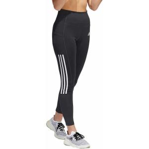 imageadidas Womens Lightweight High Rise 3Stripe Mesh 78 LeggingsCarbonWhite