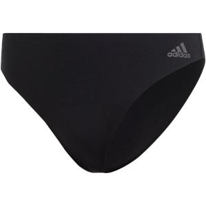 imageadidas Womens Micro Flex Thong Panty Underwear2x Black Forge Iron