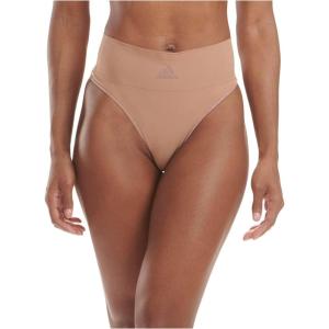 imageadidas Womens Micro Flex Thong Panty UnderwearToasted Almond