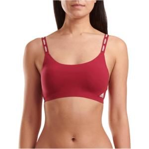 imageadidas Womens Micro Flex Wireless Seamless Lounge BraBurgundy