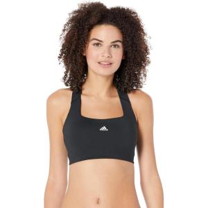 imageadidas Womens Powerimpact Training Mediumsupport BraBlackWhite