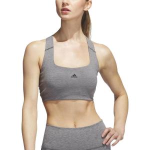 imageadidas Womens Powerimpact Training Mediumsupport BraDark Grey HeatherBlack