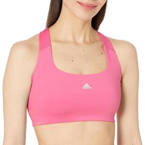 imageadidas Womens Powerimpact Training Mediumsupport BraPink FusionWhite