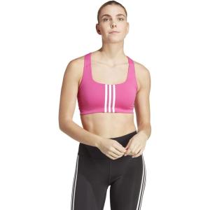 imageadidas Womens Powerimpact Training Mediumsupport BraSemi Lucid FuchsiaWhite