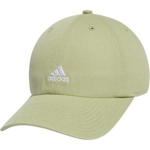 imageadidas Womens Saturday Baseball Cap  Adjustable Cotton Hat Athletic Relaxed Fit DISCONTINUEDMagic Lime GreenWhite