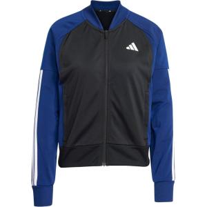 imageadidas Womens Tricot 3Stripes Fashion Track TopBlackDark Blue