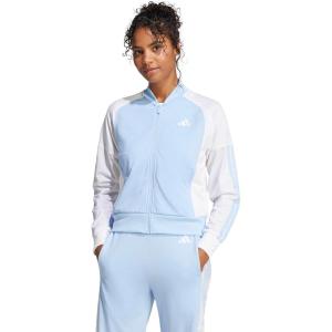 imageadidas Womens Tricot 3Stripes Fashion Track TopBlueWhite
