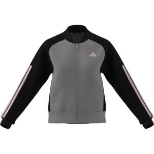 imageadidas Womens Tricot 3Stripes Fashion Track TopSolid GreyBlack