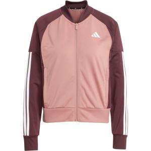 imageadidas Womens Tricot 3Stripes Fashion Track TopWarm ClayAurora Ruby