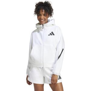imageadidas Womens Zne FullZip HoodieWhite