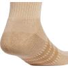 imageadidas Mens Cushioned X 4 3Pack MidCrew SockWarm Sandstone Beige Raw Desert