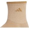 imageadidas Mens Cushioned X 4 3Pack MidCrew SockWarm Sandstone Beige Raw Desert