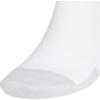imageadidas Mens Cushioned X 4 3Pack MidCrew SockWhiteClear Onix Grey