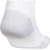 imageadidas Mens Cushioned X 4 3Pack MidCrew SockWhiteClear Onix Grey