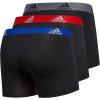 imageadidas Mens Stretch Cotton Boxer Brief Underwear 3Pack 2020BlackCollegiate Royal BlueScarlet Red