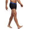 imageadidas Mens Stretch Cotton Boxer Brief Underwear 3Pack 2020BlackCollegiate Royal BlueScarlet Red