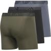 imageadidas Mens Stretch Cotton Boxer Brief Underwear 3Pack 2020Olive Strata GreenBlackOnix GreyMicrofiber